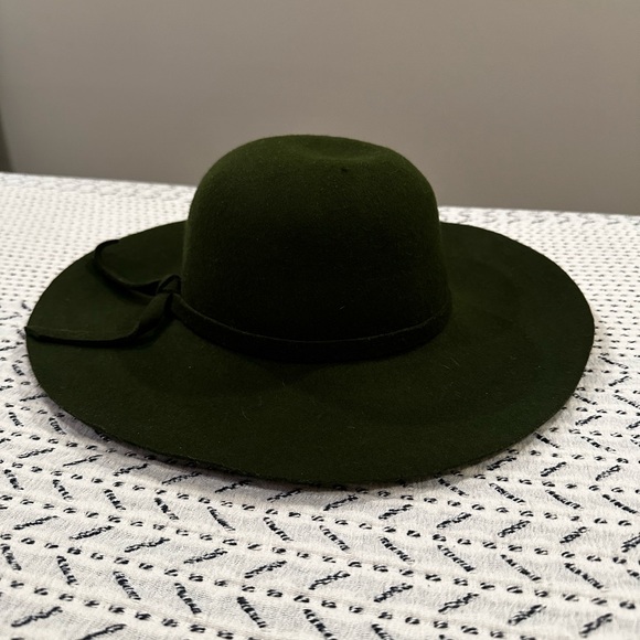 Gypsy Warrior 🖤 Army Green Floppy Wool Hat - Picture 2 of 9